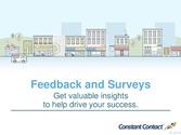 Feedback &amp; Surveys - How to use the Constant Contact Toolkit Part 2