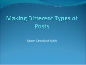 Edmodo making different types of posts