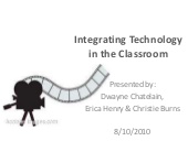 Integrating technology in the class...